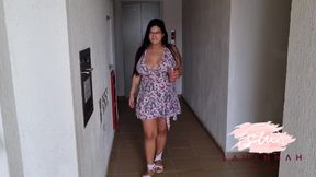 Pregnant neighbor gets a naughty public doggystyle