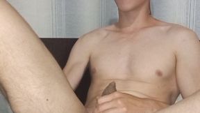 one handsome man and one cucumber