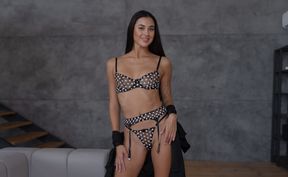 Slender Coquette Molly Flaunts Sexy Lingerie