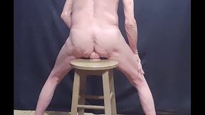 Busy-Bottom naked again on my favorite dildo