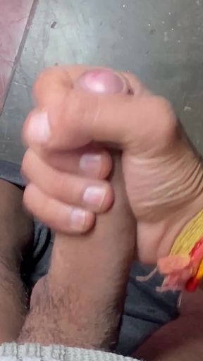 My penis has become so big that I cannot hold it. Tnis is so big that I can't handle it. Big cock   Clip 1