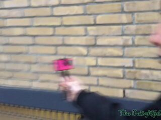 Sexy Tattooed Ex-Girlfriend doing her first Cumwalk in Amsterdam