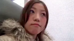 Nice looking japanese cutie is ing coffee in the room