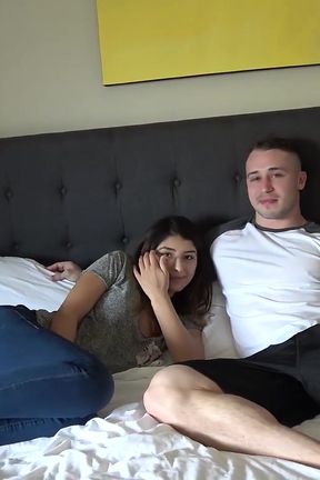 18yo Spanish Girl Tries White Bodybuilder Cock