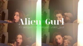 Slut Smoking a Cock | Alien Girl