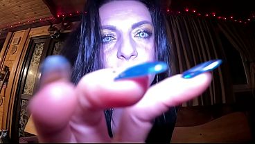 Dominant Vampire JOI in Black Leather. Gooning, Spit Play and Obedience