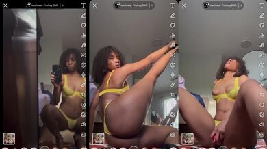 Horny stepmom stripper bursts in yoga nuderosa caught viping with rose toy on dick