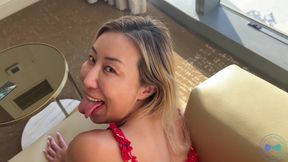 Asian Slut Nicole Doshi Gets Pussy Filled with BBC Creampie