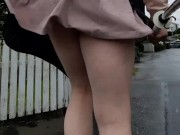 Public upskirt