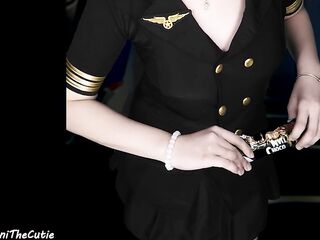 DaniTheCutie is your sexy transsexual flight attendant and personal slut