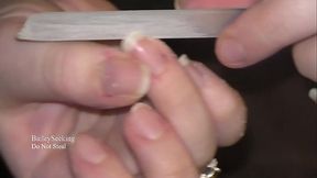 Trimming and Filing My Nails