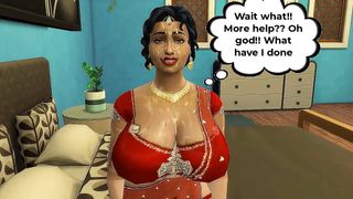 Vol 1 Part 3 - Desi Saree Aunty Lakshmi got seduced by her sister&#039;s horny husband - Wicked Whims