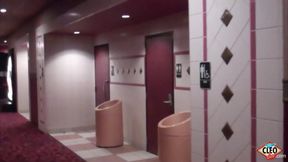 Cleo sucks cock in a theater!!