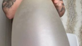 blowing more air in big long balloon