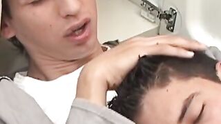 KITCHEN SLUTsockopt Skinny Gay Twink Gets RACKED BY A hung Top In The Most Pulsating Bareback Screw Ever!