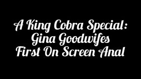 that’s a king cobra special ginas first anal scene featuring gina goodwife