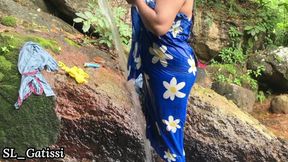 Sri Lankan Natural Girl Bathing