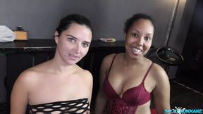 Two Beautiful Babes Getting Their Reward After an Amazing Blowbang