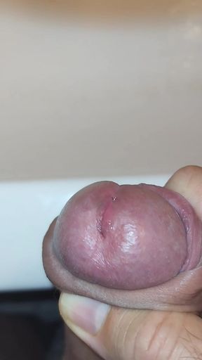 Masturbation and orgasm close-up