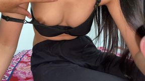 Boss&#039;s thick cock gives me great comfort and quenches my thirst