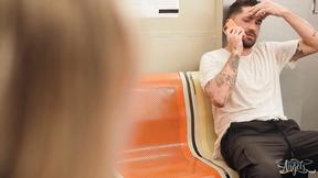 ”SHEMALE ANGELS The subway is perfect for some trans fuck”