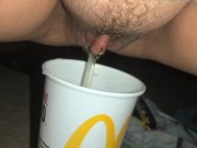 self indulgent piss cup (pierced ftm)