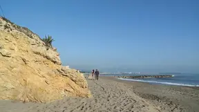 Carol Vega gets French fucked on the beach at sunset