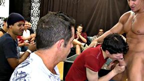 Real hung strippers sucked by guests