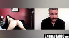 Keisha Grey explores stepdad's toy box fun