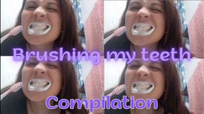 Compilation of teeth brushing videos