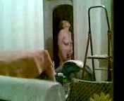 Peeking on my neighbor's 68 years old grandma walking at her house naked