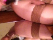 Femboy swed Cd mirror close up