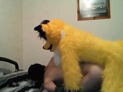 Skinny Twink Fucked By Mascot