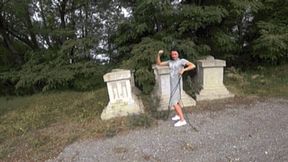 pull the statues or a tree and car d