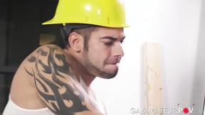 Horny King Heart butt rimmed & screwed twink Jack Kross after getting caught jer