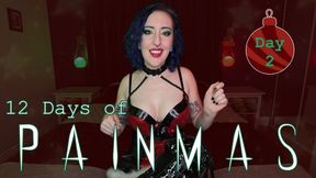 DAY 2 - 12 DAYS OF PAINMAS - Christmas CBT & Pain Play Slave Tasks by Miss Faith Rae with BDSM Instructions & Femdom POV - 4k