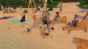 Public Bachelorette – Our buried slaves lick our feet on the beach