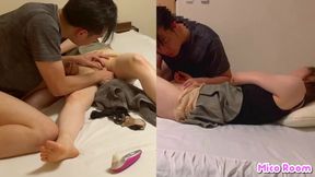 【彼女にイタズラ】彼女にローション付きローターを挿入したら反応が可愛くてエロ過ぎて大量潮吹き-2 素人カップル/日本人/個人撮影/ドッキリ