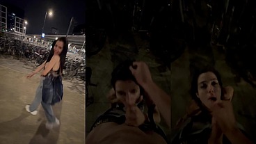 Public blowjob in the center of Amsterdam