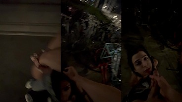 Public blowjob in the center of Amsterdam
