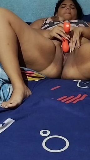 Thrilling moment from &quot;Beautiful Colombian BBW masturbates her big pussy while she is alone at home&quot;
