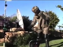 German amateur couple fucking outdoors