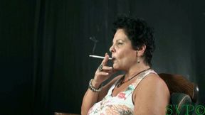 Mature Amateur Talked Into Smoking And Posing In The Nude ( TEASER )