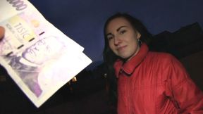 Brunette Takes A Stranger's Hot Cumshot Thinking He's A Talent Agent