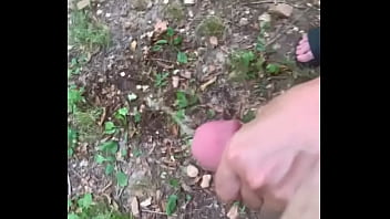 Busty Pierced Wife Helps Husband Pee Outside