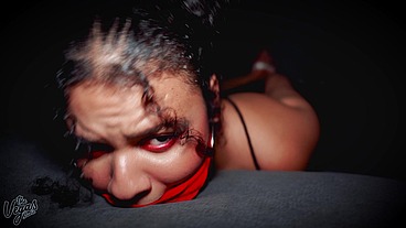 Little helpless Diana gets tied, gagged and fucked hard