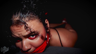Little helpless Diana gets tied, gagged and fucked hard