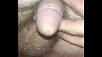 Close up small dick pee