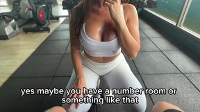 Busty Gym Slut with a Fat Ass Gets Rammed and Cream Filled