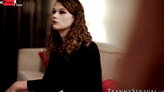 TS Nicole Knight - Seductive Crossdresser Dominated By Big Dick
